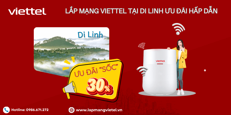 Lắp mạng Viettel Di Linh