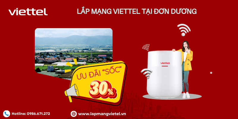 Lắp mạng Viettel tại Đơn Dương